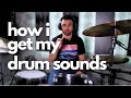 How i record drums in my home studio  walkthrough