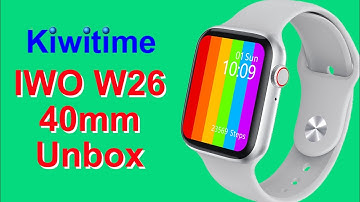 KIWITIME IWO W26 Smartwatch 40mm Unbox Review-Compare with 44mm/Best & Cheapest Copy for Female?
