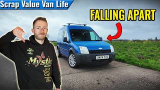 Our Cheap Van Camper is FIGHTING ME | £380 Ford Transit Connect Camper Update