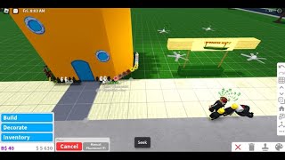 Building SpongeBob's House In Bloxburg Part 1