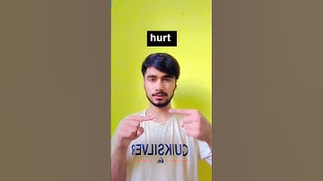 hurt in sign language (ASL) #shorts #shorts #deaf #youtube #talhamahmood086