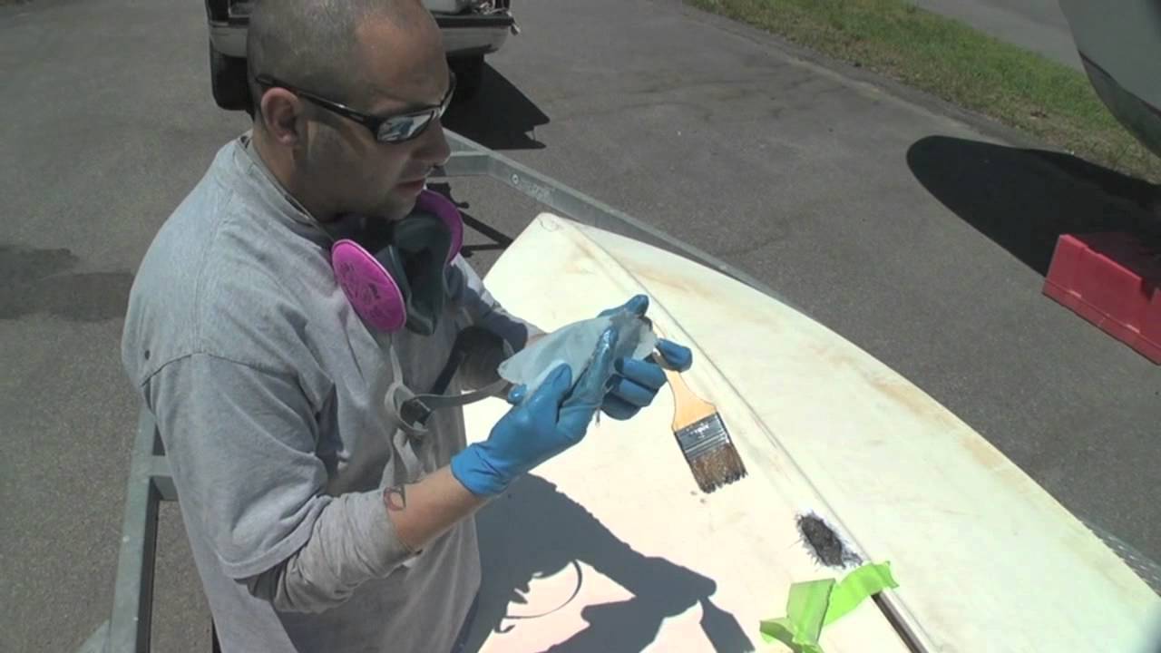 Fiberglass Hull Repair - YouTube