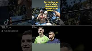 Emi Martinez Got Hold Of A Baby Mbappe During Their World Cup Parade