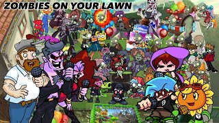 ZOMBIES ON YOUR LAWN BUT EVERYONE IS A ZOMBIES | Happy 14th Anniversary Plants vs. Zombies