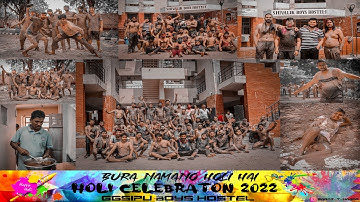 2022-03-18 🌈 HOLI-2022 "Festival of Colours & Love"💦🎨 at GGSIPU BOYS HOSTEL