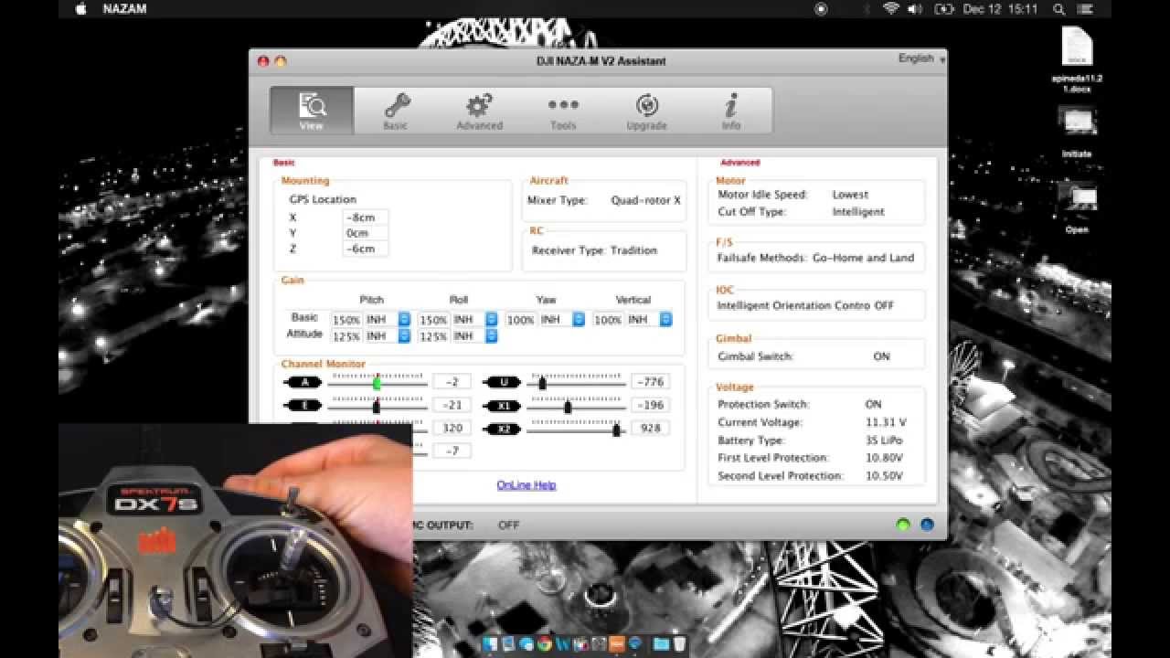Setting Your Drone with Assistant Software Phantom, Naza Flight Controller - YouTube