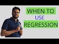 When To Use Regression|Linear Regression Analysis|Machine Learning Algorithms