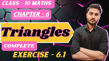 Cbse class 10th maths | complete Ncert Ex- 6.1 | Triangles .