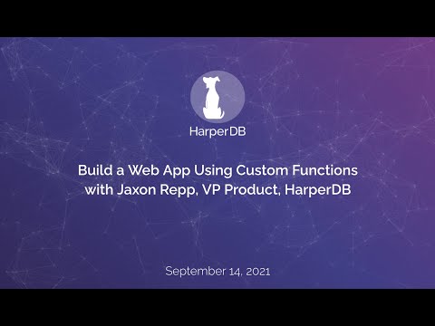 Build a Web App Using HarperDB's Custom Functions