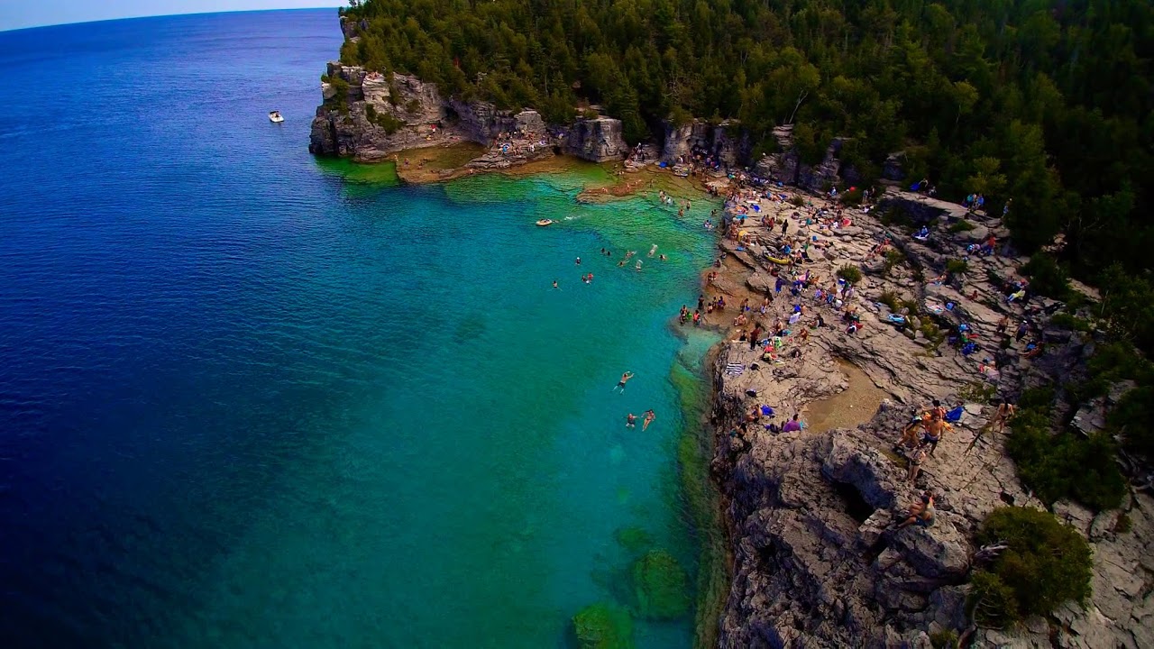 BRUCE PENINSULA NATIONAL PARK 2018 HD drone view Yuneec 500