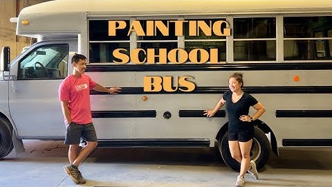 Painting School Bus | Short School Bus Conversion Ep. 11 | KEANU ShortBus