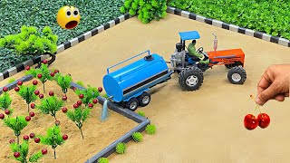 Diy tractor mini Bulldozer to making concrete road | Construction Vehicles, Road Roller