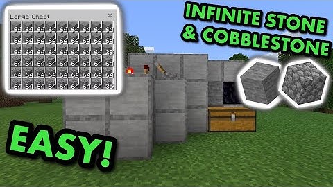 SIMPLE 1.19 AUTOMATIC STONE FARM TUTORIAL in Minecraft Bedrock (MCPE/Xbox/PS4/Switch/Windows10)