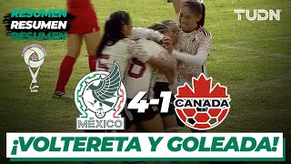 Resumen y goles | México 4-1 Canadá | Revelations Cup Femenil 2022 | TUDN