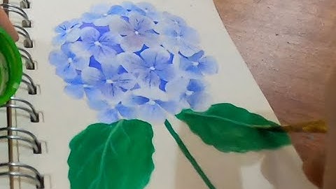 P2 - Hoàn thiện vẽ hoa cẩm tú cầu - Draw hydrangeas part 2 - Beautiful Art Drawing 83