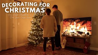 COZY DECORATE FOR CHRISTMAS WITH ME 2023🎄 | minimalist decor & getting in the christmas spirit!!