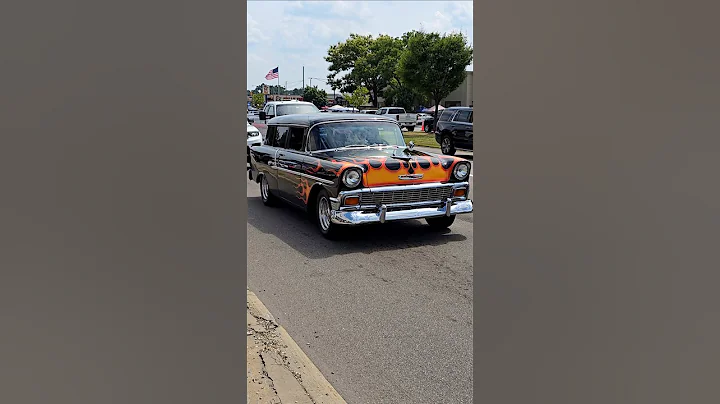 1956 Chevrolet Station Wagon Classic Car Drive By Engine Sound Woodward Dream Cruise 2025