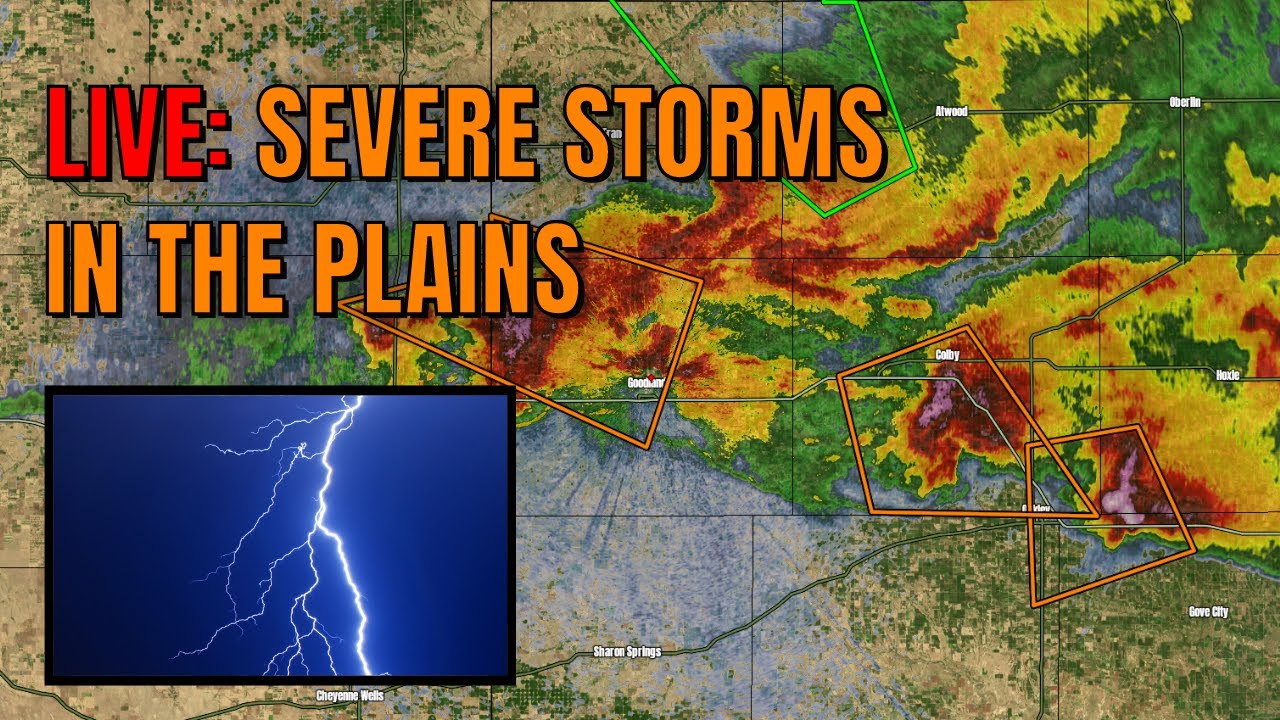 LIVE: SEVERE STORMS possible across the Central Plains overnight - YouTube