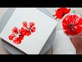 (1107) How to Paint Flowers with a Plastic Bag | Easy Painting Ideas for Beginner | Designer Gemma77