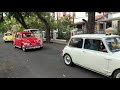 Classic Cars driving around Miramar and Panjim