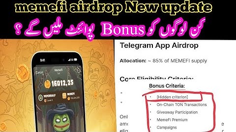 Memefi airdrop New update|memefi update|telegram airdrop update