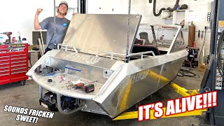Florida Man Fires Up His 300 Horsepower Mini Jet Boat For the FIRST TIME!!! (Pike is a Ripper)