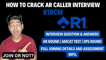 How to Crack AR Caller Interview | R1rcm Interview Questions & Answers | R1rcm Interview Tips #r1rcm