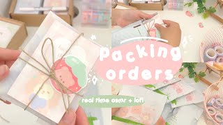 studio vlog 3.5: 1 hour packing orders // real time + lofi + new packaging