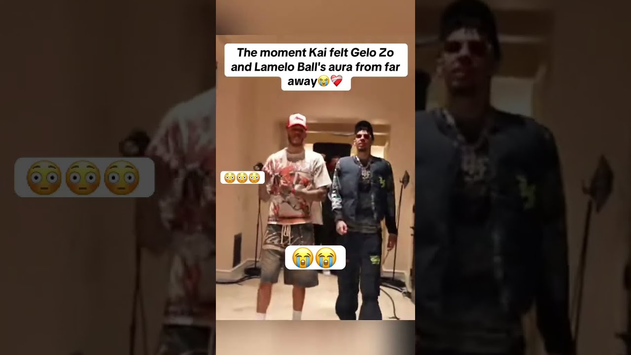 The Moment Kai Felt Gelo Zo And Lamelo Ball S Aura From Far Away Viral Fyp Kaicenat