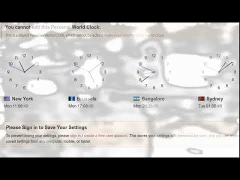 World Clock Live Now - Major Cities