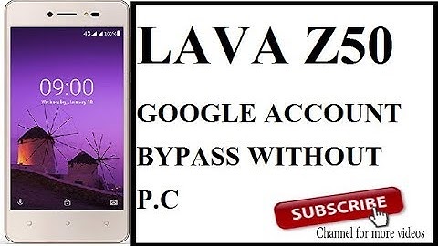 LAVA Z50 GOOGLE ACCOUNT BYPASS (FRP) WITHOUT P.C 100% SOLUTION