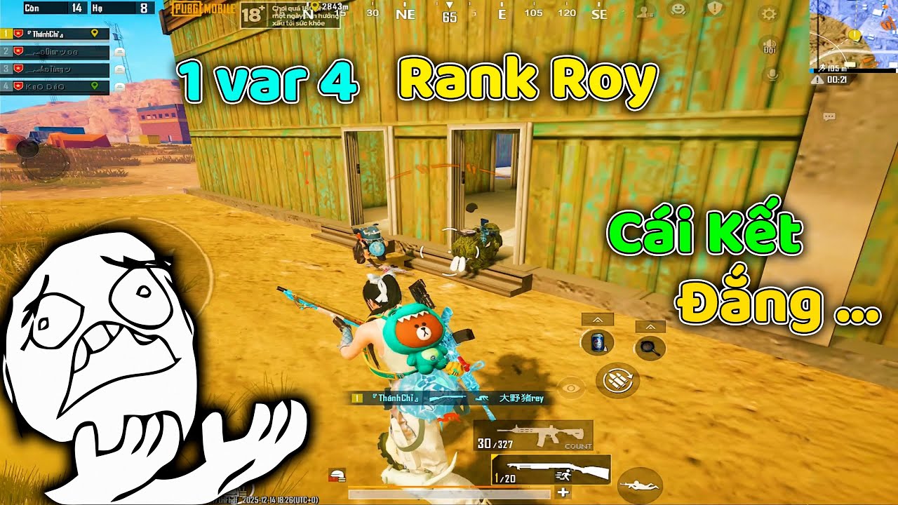 PUBG Mobile - VAR 4 LIÊN TỤC Ở RANK ROY – TuấnHC NẮN NÓT TỪNG GIÂY VÀ CÁI KẾT ĐẮNG