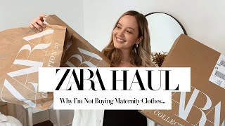 ZARA TRY ON HAUL + HOW TO STYLE MATERNITY CLOTHES