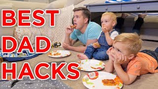 ULTIMATE DAD HACKS WHILE MOM IS AWAY!!