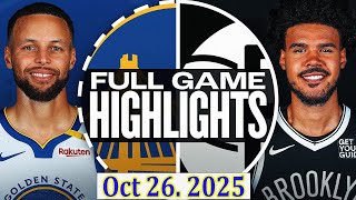 Download Lagu Golden State Warriors vs Brooklyn Nets FULLGAME Qtr Oct 26. 2025 Highlights | NBA highlight MP3 Download Lagu Golden State Warriors vs Brooklyn Nets FULLGAME Qtr Oct 26. 2025 Highlights | NBA highlight MP3