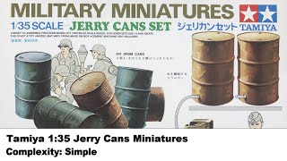 Tamiya 1:35 Jerry Cans Set Kit Review