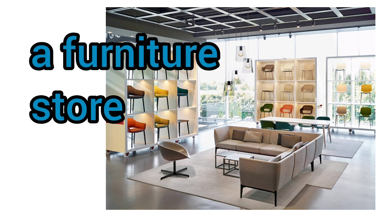 How to Pronounce Furniture store in American English - YouTube