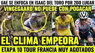 UAE FOCUSES ON DEL TORO! TOUR DE FRANCE STAGE 10 2026: POGACAR SUPERIOR, VINGEGAARD PUSHED TO THE... screenshot 4