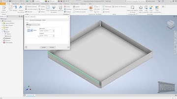 Reborde (Hem) - Tutorial Autodesk Inventor - Te Lo Hago Fácil.