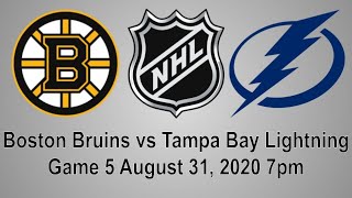 Boston bruins vs tampa bay lightning game 5 live nhl play by reaction
+ chat