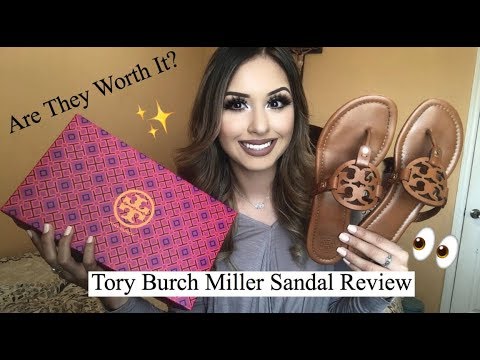 tory burch miller sandals tortoise shell