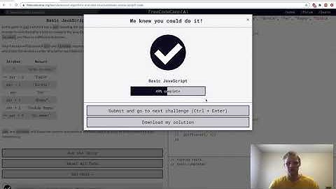 Basic Javascript Part 2 | FreeCodeCamp