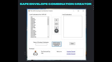SAFE Envelope Combination Creator