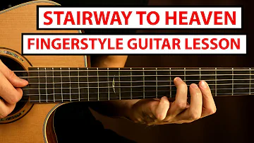 Stairway to Heaven - Led Zeppelin - Fingerstyle Guitar Lesson (Tutorial) How to Play Fingerstyle