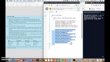 Gaddis Chapter 6 - Problem 6-1 Employee Class