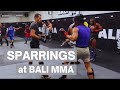 Sparrings with fighters at bali mma