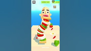 Sandwich Run 😱😱 Level-143 😱😱  Andriod IOS  #shorts #sandwich #sandwichrunner #gaming