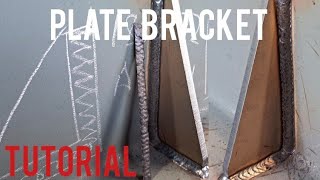 FCAW TUTORIAL ON HOW TO WELD PLATE BRACKET FOR BEGINNERS