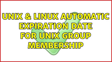 Unix & Linux: Automatic expiration date for UNIX group membership
