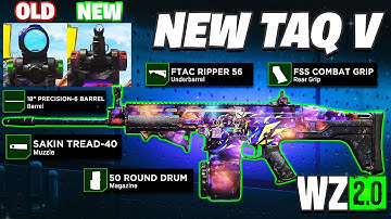 the *NEW* META TAQ-V is *BROKEN* in WARZONE 2 | Best TAQ-V CLASS SETUP + TUNING (MW2 Warzone 2)